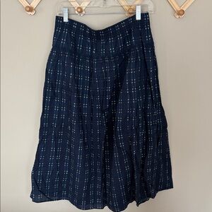 Madewell gingham plaid flowy skirt